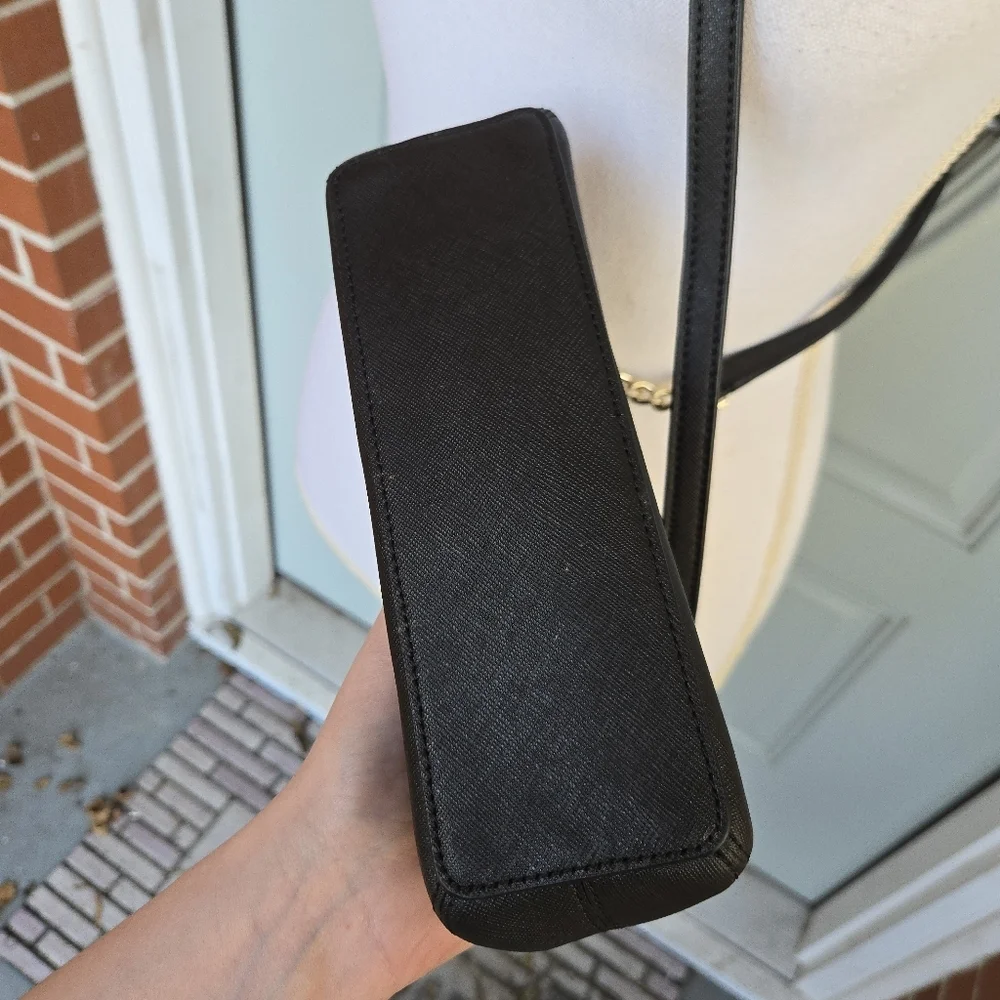 Kate Spade Hilli Leather Crossbody Bag Black